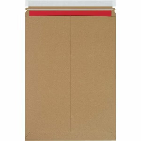 13 x 18'' Kraft Self-Seal Stayflats Plus Mailers, 100PK, Bsc Preferred, Mfr#: S-5467